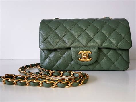 chanel bag olive green|green chanel purse.